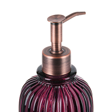 Дозатор для мыла Moroshka Ethnic настольный стекло фиолетовый (G87-95)