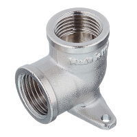 Водорозетка Stout 1/2 ВР(г) х 1/2 ВР(г) никелированная латунная (SFT-0039-000012)