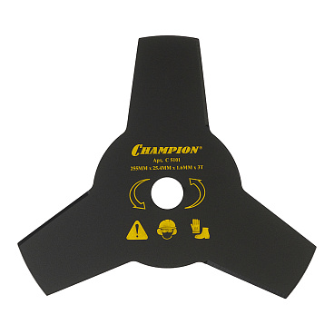 Нож для триммера Champion Т333 255х25,4 мм 3 зуба (C5101)