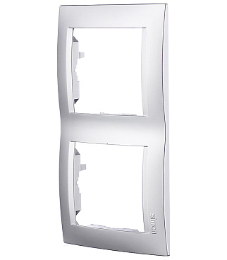 Рамка Simon 15 двухместная алюминий (1500620-033)