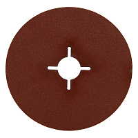 Круг фибровый шлифовальный по металлу Sait 125х22 мм P100 со шлицами