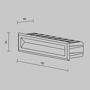 Подсветка для лестниц Outdoor O045SL-L5B3K