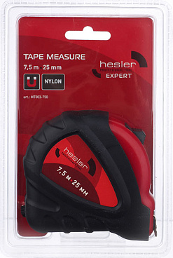 Рулетка Hesler с фиксатором 7,5 м x 25 мм