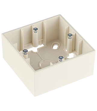 Коробка монтажная Simon 15 накладная слоновая кость (1590751-031)