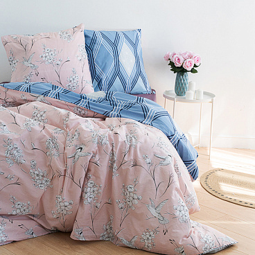 Комплект постельного белья Семейный перкаль Double Dreams 70026/2 с простыней 220х240 см