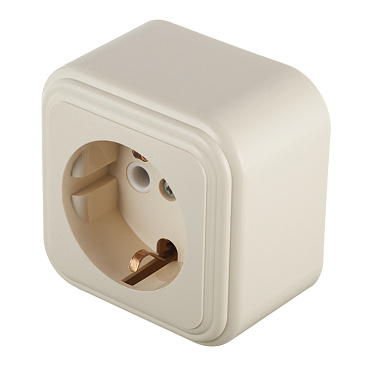 Розетка Svet накладная бежевая (0215-00121)