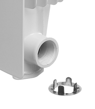 Радиатор алюминиевый Global Iseo 500 мм 8 секций 1" боковое подключение белый