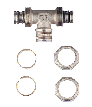 Тройник 26 обж(ц) х 3/4 НР(ш) х 26 обж(ц)