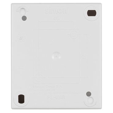 Выключатель Simon 15 Aqua двухклавишный накладной белый (1594398-030)