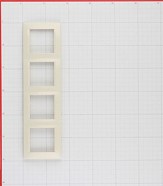 Рамка Simon 15 четырехместная слоновая кость (1500640-031)