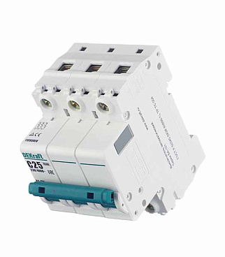 Автоматический выключатель модульный Dekraft BA-101 3P 25А тип C 4,5 кА 230/400 В (11080DEK)