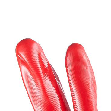 Перчатки х/б кислотоустойчивые с ПВХ покрытием водонепроницаемые Delta Plus PVC7335 красные 10 (XL) (PVC733510)