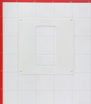 Накладка настенная пластиковая для плоских воздуховодов 55х110 мм