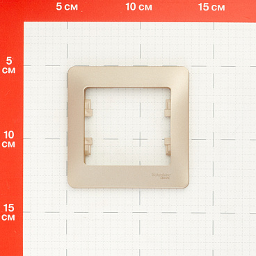 Рамка Systeme Electric Glossa oдноместная титан (GSL000401)