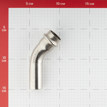 Угол VALTEC (VTi.958.I.002222) 45° 22 мм ВН нержавеющая сталь
