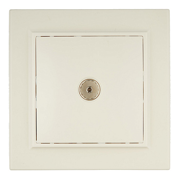 Розетка телевизионная EKF Минск встраиваемая бежевая (ERA00-027-20)