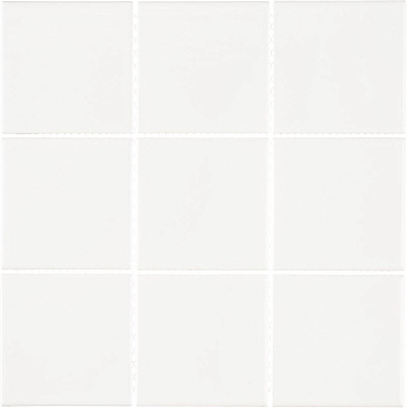 Мозаика Starmosaic белая керамическая 300х300х6 мм глянцевая