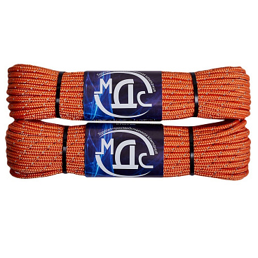 Шнур плетеный полипропиленовый 16 прядей d5 мм 20 м МДС светоотражающий