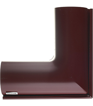 Угол желоба Grand Line металлический внешний d125 мм 90° красное вино RAL 3005