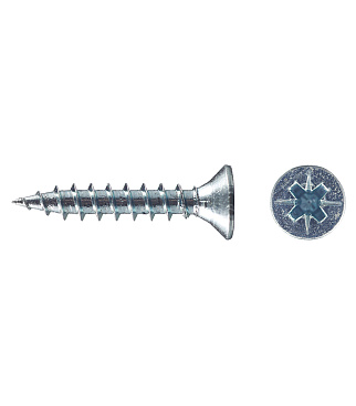 Саморезы универсальные 20x3,5 мм оцинкованные (200 шт.)