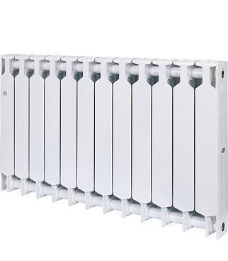 Радиатор биметаллический Rifar Supremo 500 мм 12 секций 3/4 боковое подключение белый