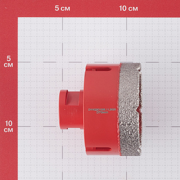 Коронка алмазная КМ (666176) по керамограниту d70 мм для УШМ