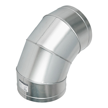 Отвод для круглых воздуховодов d315 мм 90° оцинкованный