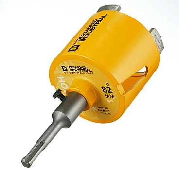 Коронка алмазная Diamond Industrial по бетону 82 мм с переходником