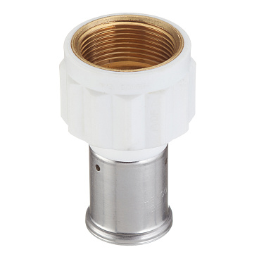 Муфта Henco (18PKW-3207) 32(пресс) х 1 1/4 ВР(г) белая PVDF