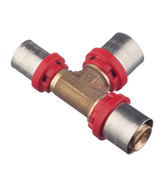 Тройник Tiemme 20(пресс) х 20(пресс) х 16(пресс)