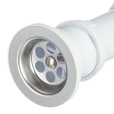 Сифон для раковины и мойки Wirquin Pro 1 1/2х40 мм с выпуском d70 мм с соединением 40/50 мм (30718026)