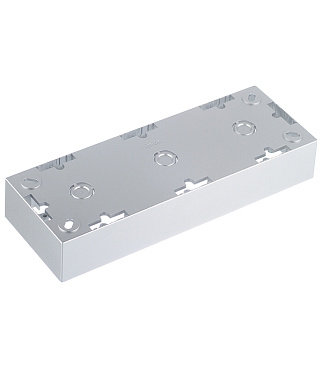 Коробка монтажная Simon 15 трехместная накладная алюминий (1590753-033)