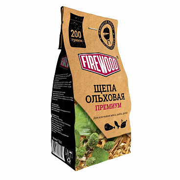 Щепа для копчения ольха Firewood 0,2 кг