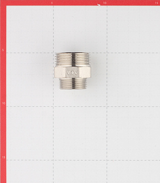 Ниппель переходной Valtec 1 НР(ш) х 3/4 НР(ш) латунный (VTr.580.N.0605)