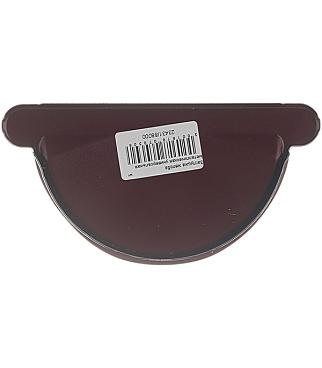 Заглушка желоба Grand Line металлическая d125 мм красное вино RAL 3005