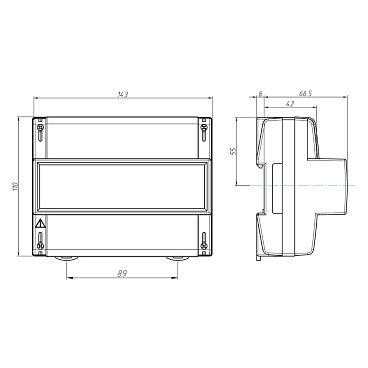Счетчик электроэнергии Энергомера ЦЭ6803В М7 Р31 трехфазный однотарифный электронный 5(60) А на DIN-рейку