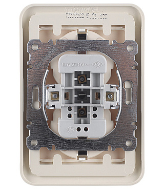 Розетка Makel Mimoza встраиваемая бежевая (25082)