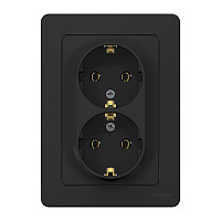 Розетка Systeme Electric Blanca встраиваемая антрацит (BLNRS001026)