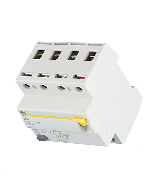 УЗО IEK Karat ВД1-63 25А 3P+N тип AC 30 мА 4,5 кА (MDV10-4-025-030)