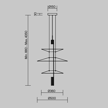 Подвесной светильник Freya FR6190PL-L7WB