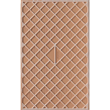 Плитка декор Unitile Глория бежевая 01 400х250х8 мм