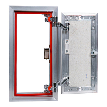 Люк ревизионный под плитку Практика EuroFormat-R алюминиевый 200х400 мм скрытый нажимной