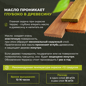 Масло Dusberg для террас бесцветное 2 л