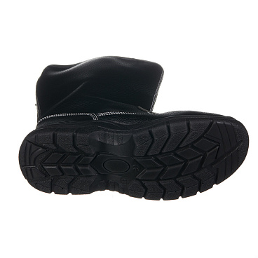 Сапоги рабочие из искусственной кожи утепленные размер 41 черные Мистраль Аскет (141445)