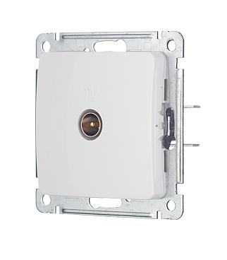 Розетка телевизионная Hegel Master встраиваемая белая (РСТВ-401)