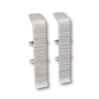 Соединитель Деконика 70 мм ясень серый Г-профиль (2 шт.)