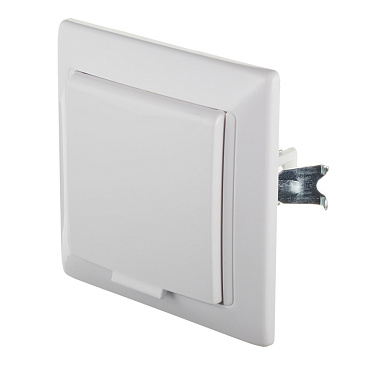 Розетка Svet встраиваемая белая со шторками с крышкой (SV1001-0014)