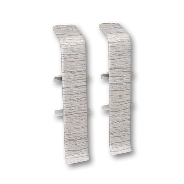 Соединитель Деконика 70 мм ясень серый Г-профиль (2 шт.)