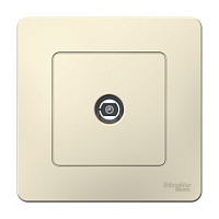 Розетка телевизионная Systeme Electric Blanca встраиваемая молочная (BLNTS000012)