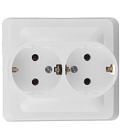 Розетка Systeme Electric Этюд встраиваемая белая (PC16-007B)